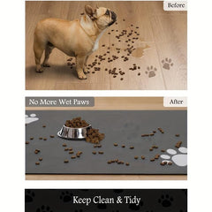 Pet Feeding Mat For Cats Dogs High Absorbent Quick Dry Dog Food Mat