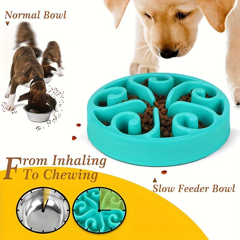 Pet Slow Feeder Bowl Puzzle for Healthy Eating Habits