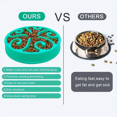 Pet Slow Feeder Bowl Puzzle for Healthy Eating Habits