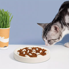 Fish Decor Slow Feeder Cat Bowl Anti-choking Cat Food Bowl