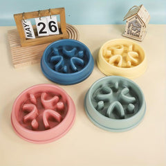 Slow Feeder Anti Choking Pet Bowl For Dog And Cat Anxiety Relief