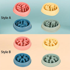 Slow Feeder Anti Choking Pet Bowl For Dog And Cat Anxiety Relief