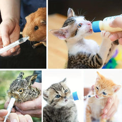 Pet Nursing Bottle Kit with Replacement Nipples