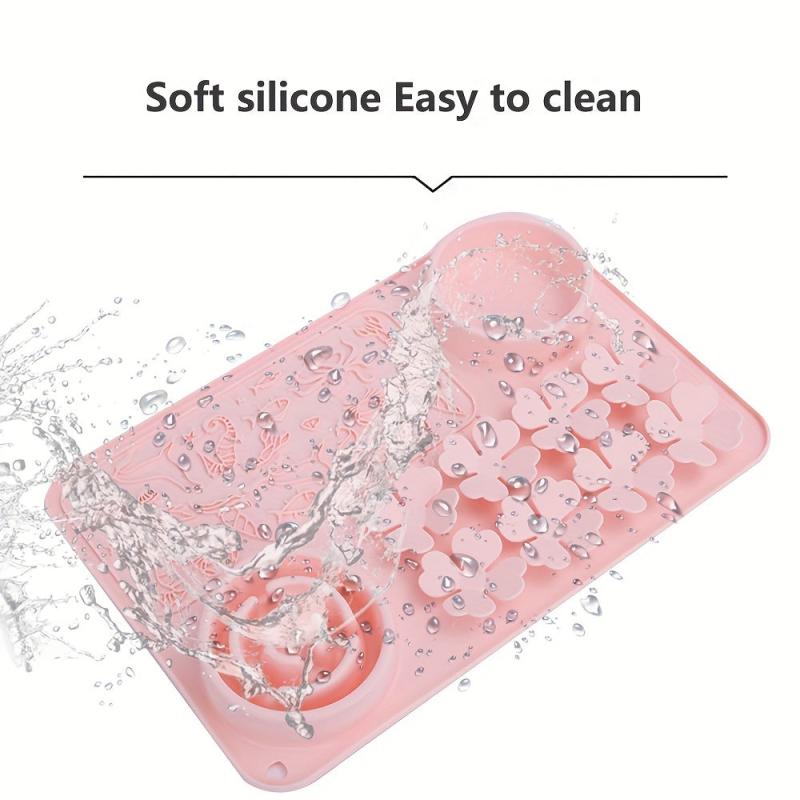 Slow Feeder Dog Food Mat Silicone Non-slip Washable