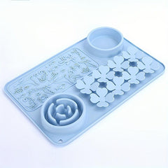 Slow Feeder Dog Food Mat Silicone Non-slip Washable