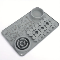 Slow Feeder Dog Food Mat Silicone Non-slip Washable