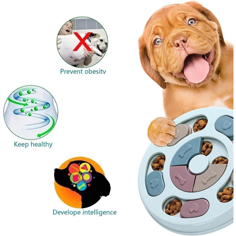 Slow Feeder Dog Food Plate Bowl Anti-choking for Pet Anxiety Relief
