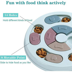 Slow Feeder Dog Food Plate Bowl Anti-choking for Pet Anxiety Relief