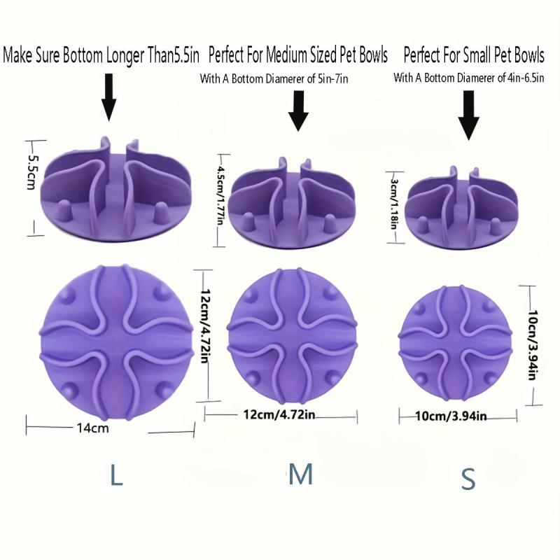 Silicone Slow Feeder Dog Bowl Insert for Small to Large Dogs