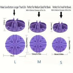 Silicone Slow Feeder Dog Bowl Insert for Small to Large Dogs