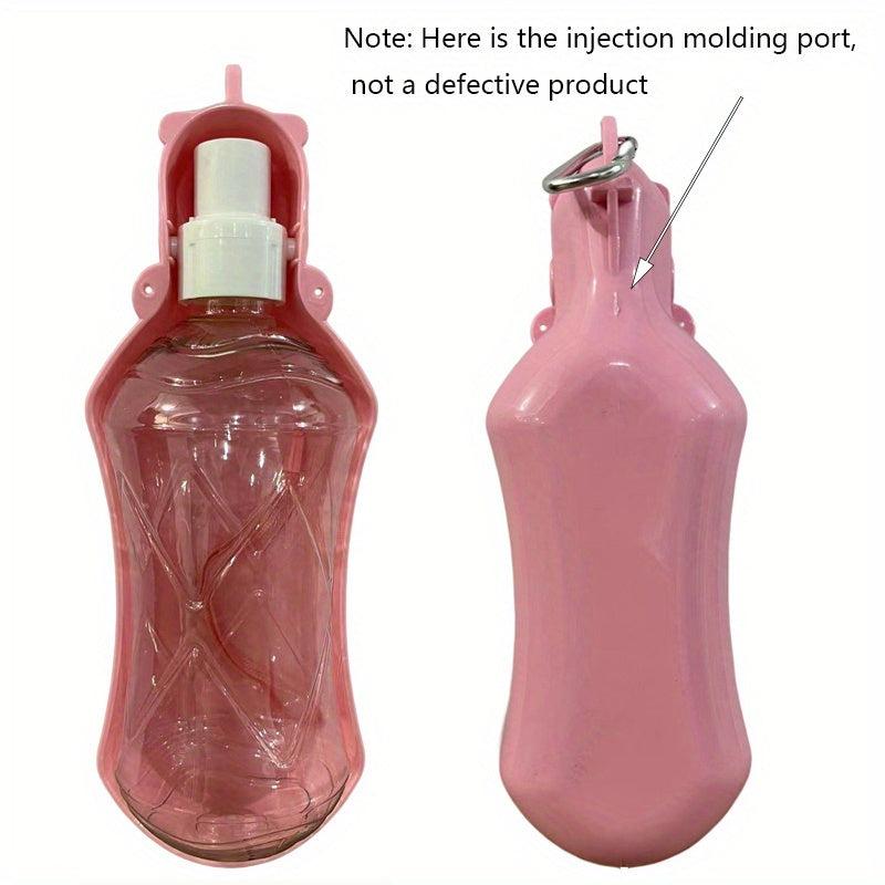 Portable Pet Water Bottle with Bowl & Carabiner
