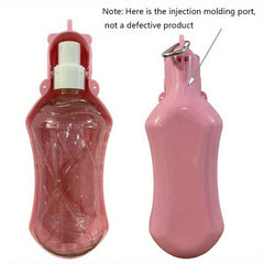 Portable Pet Water Bottle with Bowl & Carabiner