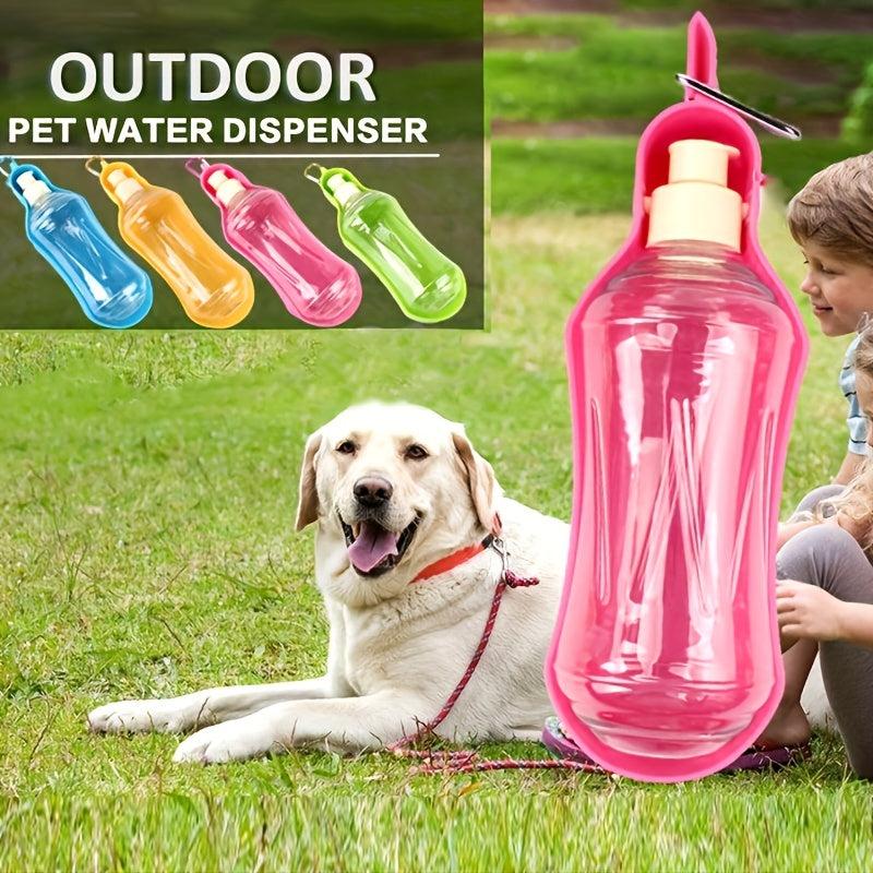 Portable Pet Water Bottle with Bowl & Carabiner