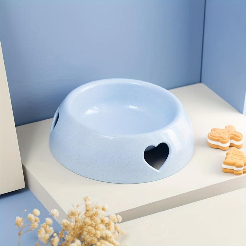Pet Dog Food Feeder Love Heart Hollow Dog Feeding Bowl