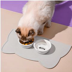 Silicone Cat Food Mat - Non Slip & Waterproof Pet Feeding Mat
