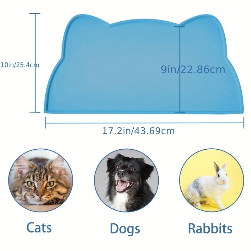 Silicone Cat Food Mat - Non Slip & Waterproof Pet Feeding Mat
