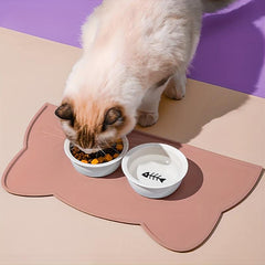 Silicone Cat Food Mat - Non Slip & Waterproof Pet Feeding Mat