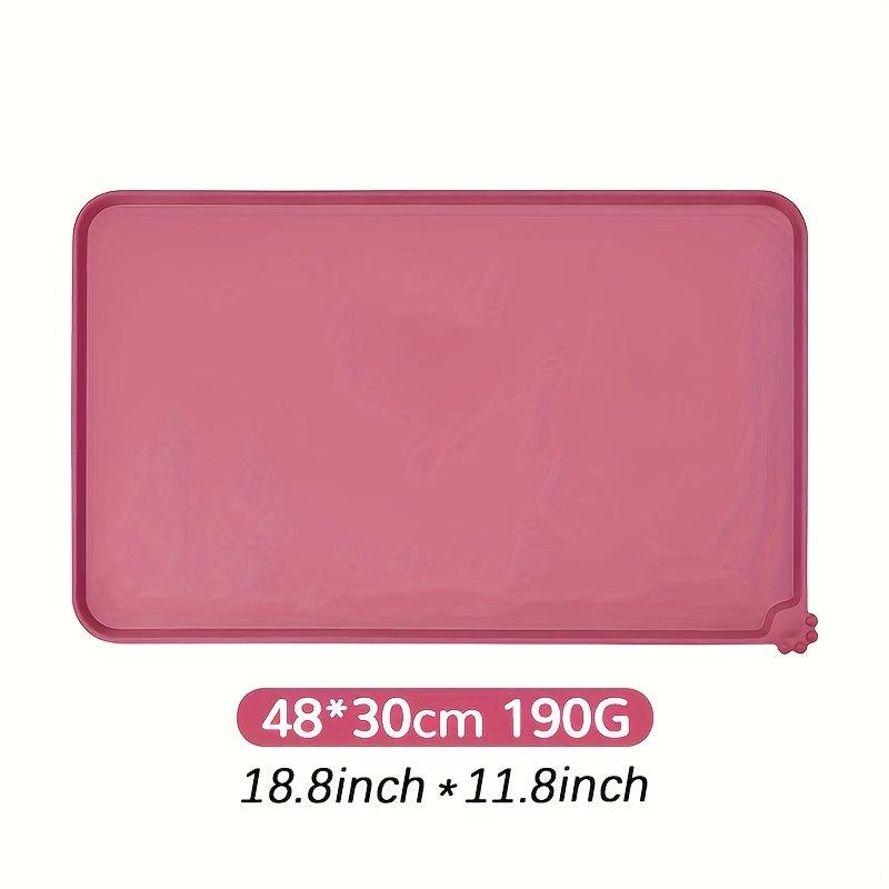 Waterproof Silicone Pet Food Mat for Cats and Dogs