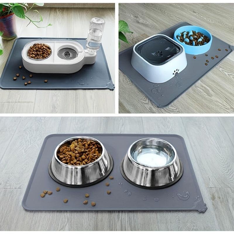 Waterproof Silicone Pet Food Mat for Cats and Dogs