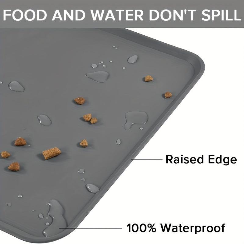 Waterproof Silicone Pet Food Mat for Cats and Dogs