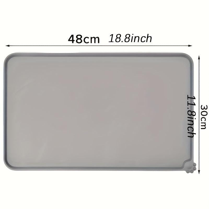 Waterproof Silicone Pet Food Mat for Cats and Dogs