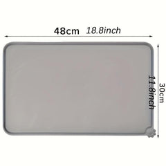 Waterproof Silicone Pet Food Mat for Cats and Dogs