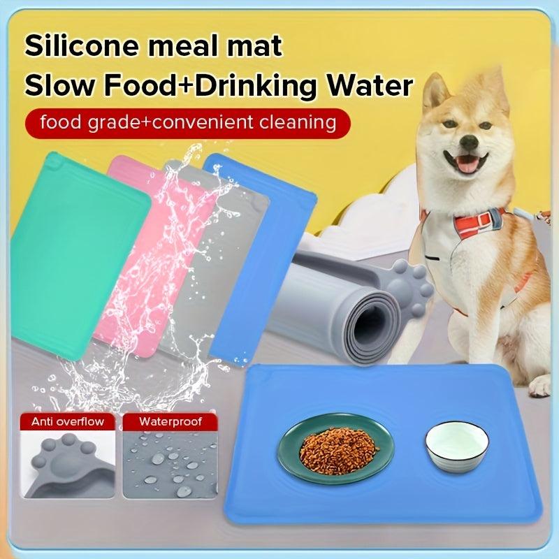Waterproof Silicone Pet Food Mat for Cats and Dogs