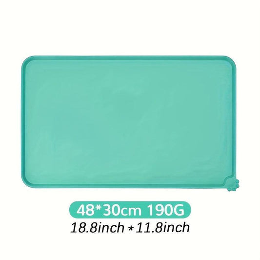 Waterproof Silicone Pet Food Mat for Cats and Dogs
