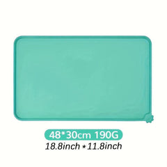 Waterproof Silicone Pet Food Mat for Cats and Dogs