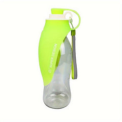 Portable Pet Water Bottle with Silicone Drinking Feeder