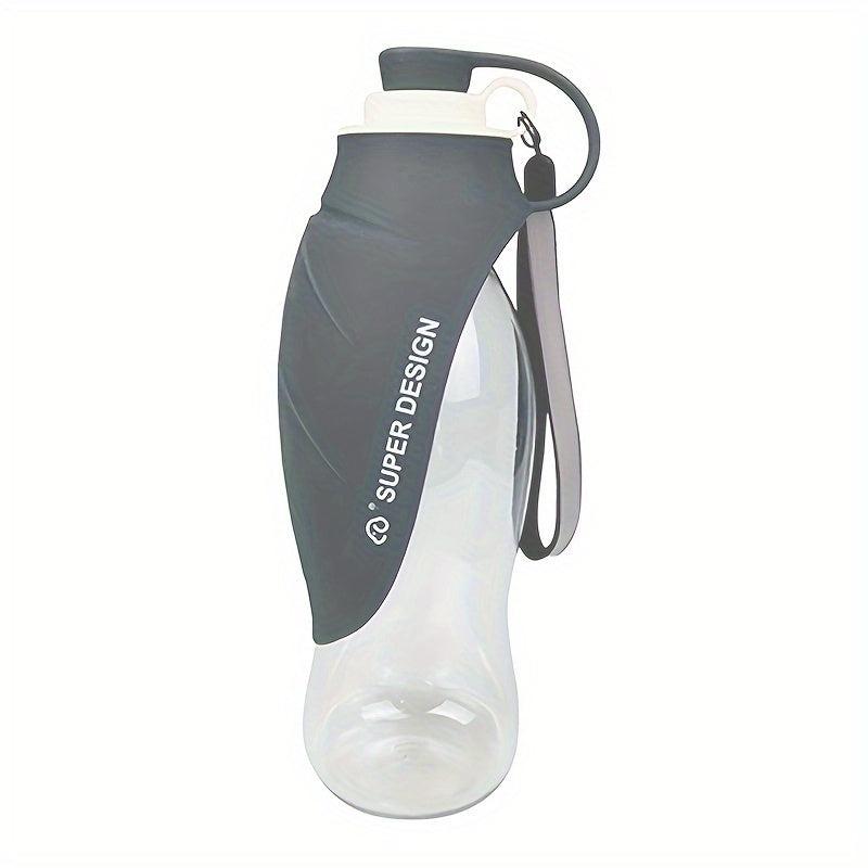 Portable Pet Water Bottle with Silicone Drinking Feeder