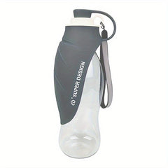 Portable Pet Water Bottle with Silicone Drinking Feeder