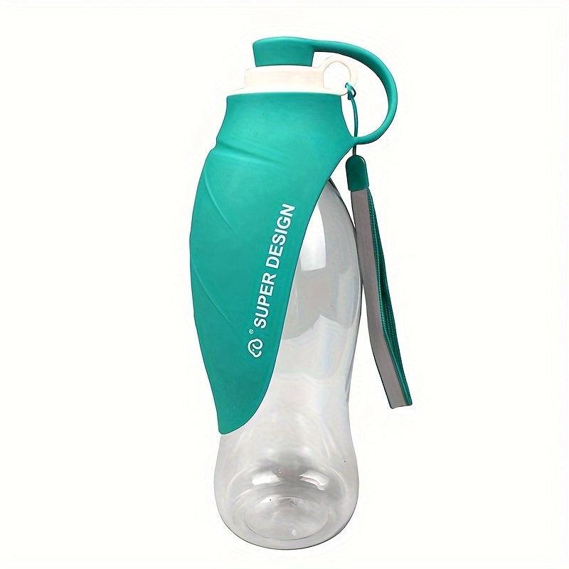 Portable Pet Water Bottle with Silicone Drinking Feeder