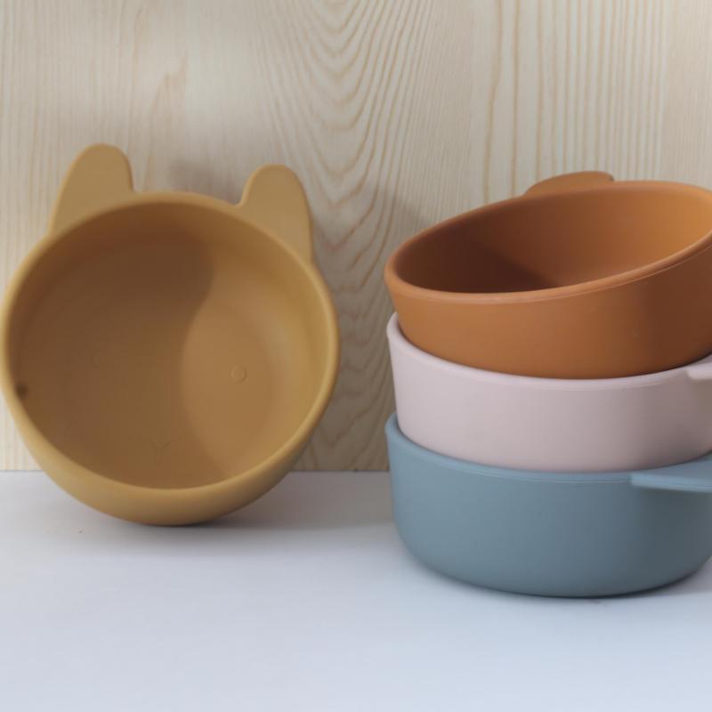 Silicone Cat Shaped Pet Bowl - Non Slip & Easy to Clean