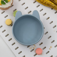 Silicone Cat Shaped Pet Bowl - Non Slip & Easy to Clean