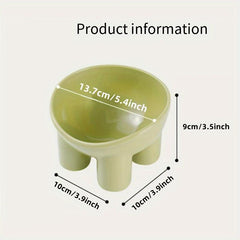 Elevated Tilted Cat Food Bowl Anti Overturning Plastic Cat Feeder Bowl