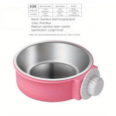 Cage Hangable Pet Bowl for Easy Feeding