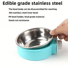 Cage Hangable Pet Bowl for Easy Feeding