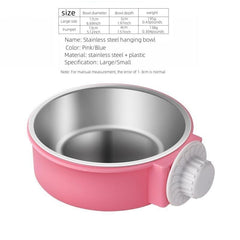 Cage Hangable Pet Bowl for Easy Feeding