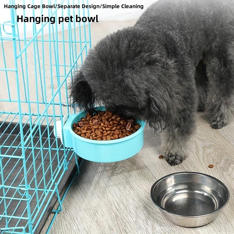 Cage Hangable Pet Bowl for Easy Feeding