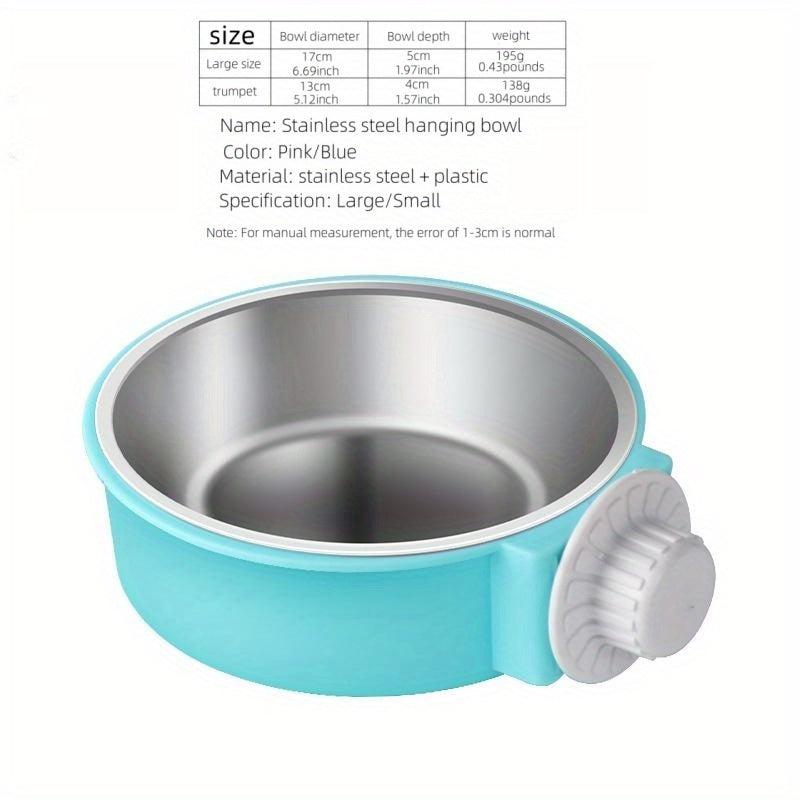 Cage Hangable Pet Bowl for Easy Feeding
