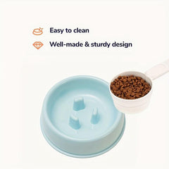 Cat Slow Feeding Bowl Anti Choking Puzzle Food Bowl Non-Slip Water Bowl