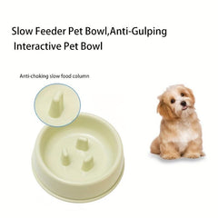Cat Slow Feeding Bowl Anti Choking Puzzle Food Bowl Non-Slip Water Bowl