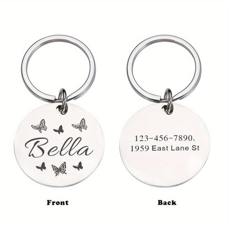 Personalized Dog ID Tag Anti Lost Name & Phone Number Small Pet Collar Tag