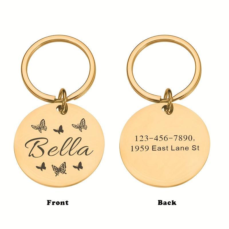 Personalized Dog ID Tag Anti Lost Name & Phone Number Small Pet Collar Tag