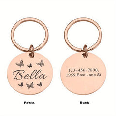 Personalized Dog ID Tag Anti Lost Name & Phone Number Small Pet Collar Tag