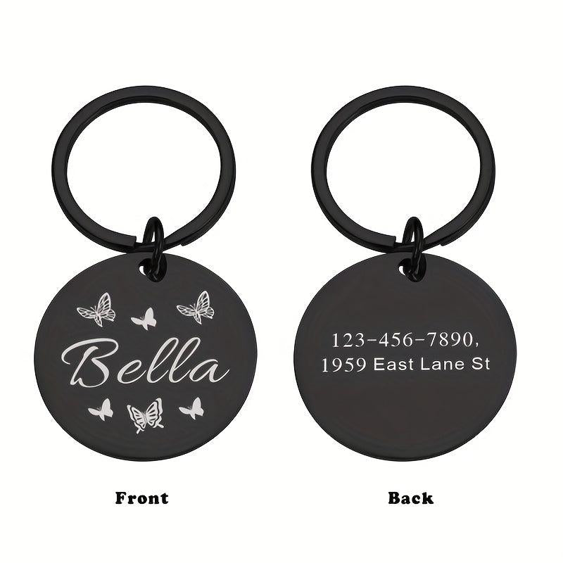 Personalized Dog ID Tag Anti Lost Name & Phone Number Small Pet Collar Tag