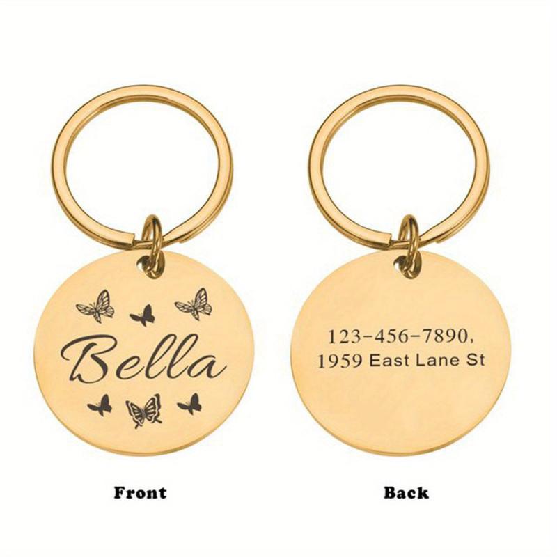 Personalized Dog ID Tag Anti Lost Name & Phone Number Small Pet Collar Tag