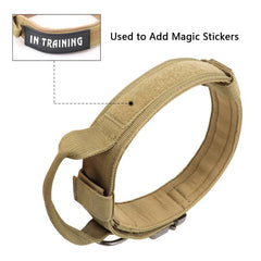Strong Dog Tactical Collar & Bungee Leash Set for Large Dogs
