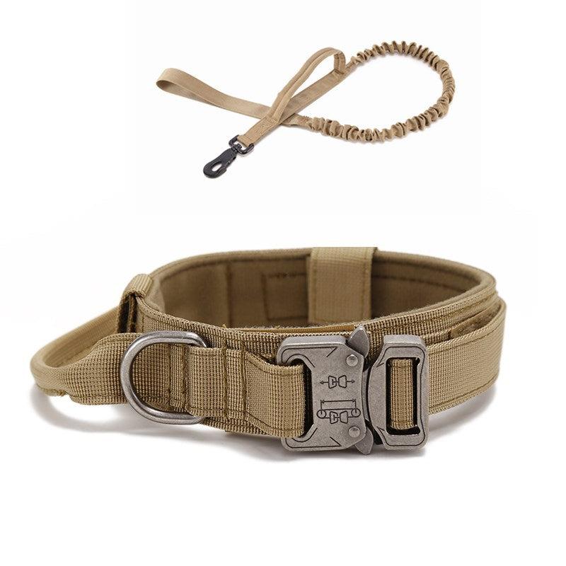 Strong Dog Tactical Collar & Bungee Leash Set for Large Dogs